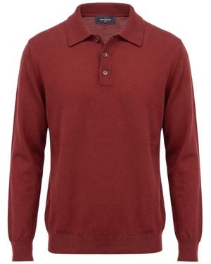 Gran Sasso Brick Sweater Virgin Wool - Red