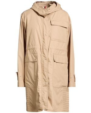 Moncler Overcoat & Trench Coat Cotton, Polyester - Natural