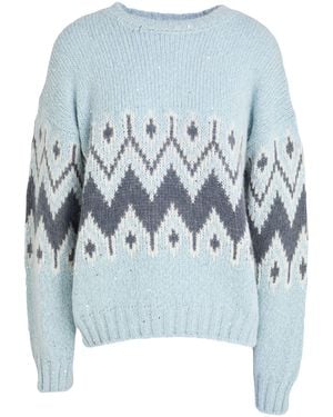 Eleventy Sky Sweater Alpaca Wool, Wool, Polyamide, Elastane - Blue