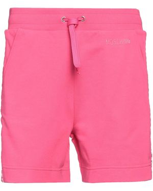 Moschino Swim Fuchsia Shorts & Bermuda Shorts Cotton, Elastane - Pink