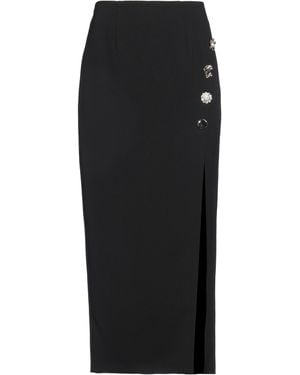 Self-Portrait Midi Skirt - Black