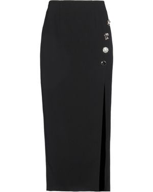 Self-Portrait Midi Skirt - Black