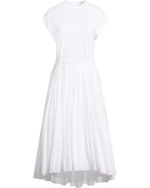 Peserico Midi Dress Cotton, Polyamide - White