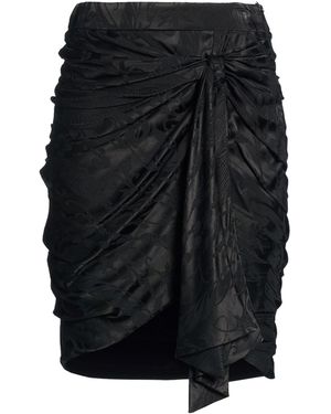 Moschino Midi Skirt Viscose, Cupro - Black