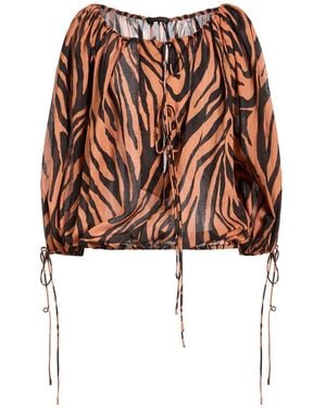 ANDAMANE Top Cotton - Brown