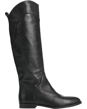 Miss Unique Boot Leather - Black