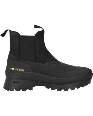 Common Projects Ankle Boots Leather, Textile Fibers - Black