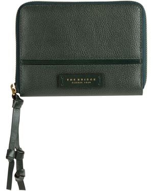 The Bridge Wallet Leather - Green