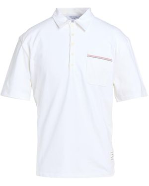 Thom Browne Polo Shirt Cotton - White