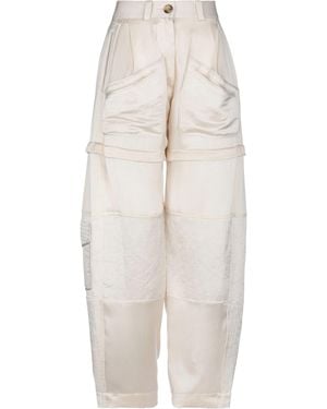Lanvin Trousers Silk, Linen, Viscose - White