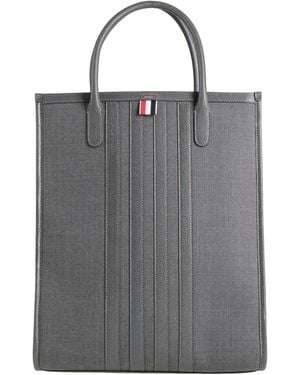 Thom Browne Handbag Textile Fibers, Leather - Gray