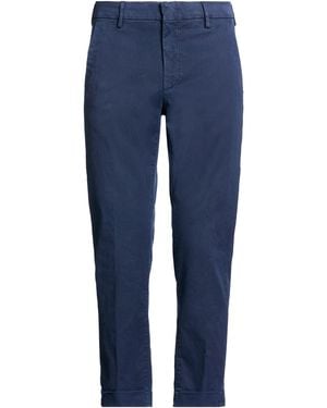 Eleventy Trousers Cotton, Lyocell, Silk, Elastane - Blue
