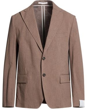 Paolo Pecora Blazer Cotton, Elastane - Brown