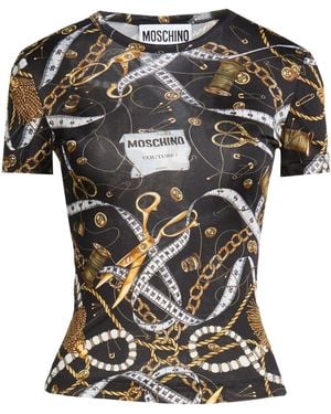 Moschino T-Shirt Viscose - Black