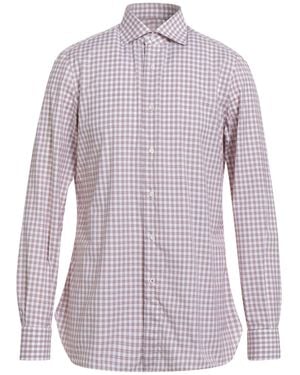 Isaia Shirt Cotton - Purple