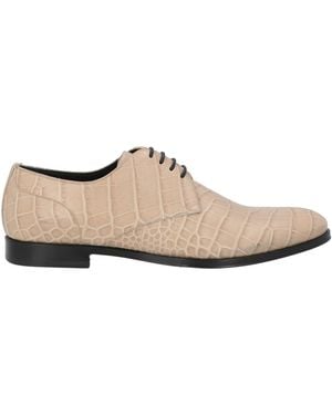 Dolce & Gabbana Lace-Up Shoes Calfskin - White