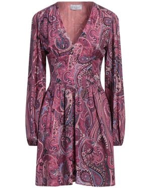 Gaelle Paris Mini Dress Polyester - Purple