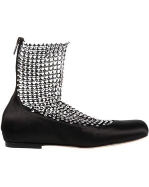 Rene Caovilla Ankle Boots Textile Fibres - Black