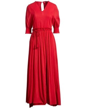 Pomandère Maxi Dress Cotton - Red
