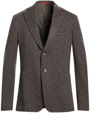 Isaia Taupe Blazer Wool - Grey