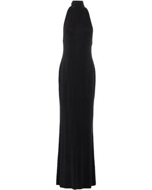 Versace Jeans Couture Maxi Dress Cupro, Elastane - Black