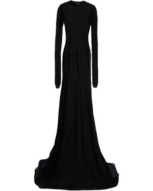 Ann Demeulemeester Maxi Dress Cotton, Polyamide - Black