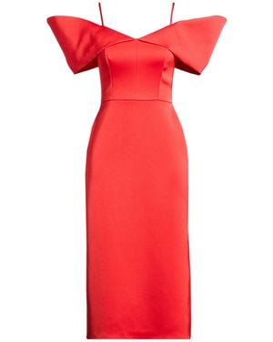 David Koma Midi Dress Triacetate, Polyester - Red