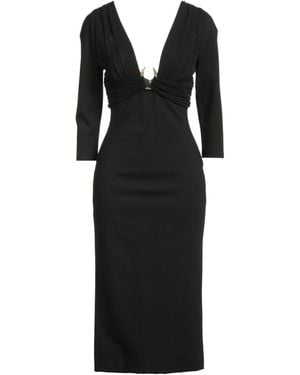 Roberto Cavalli Midi Dress Viscose, Polyamide, Elastane - Black