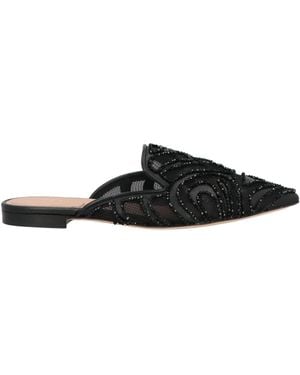 Alberta Ferretti Mules & Zuecos - Negro