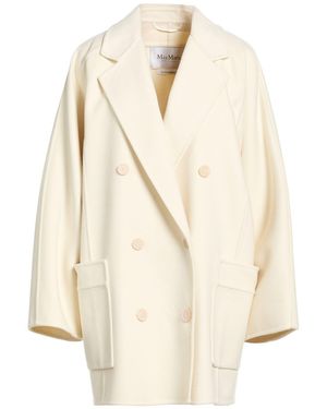 Max Mara Coat Virgin Wool, Cashmere - Natural