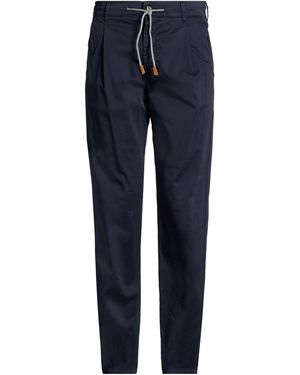 Eleventy Midnight Trousers Cotton, Elastane - Blue