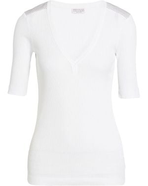 Brunello Cucinelli T-Shirts - White