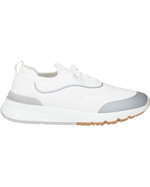 Brunello Cucinelli Trainers Textile Fibres, Leather - White