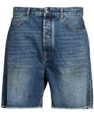 Palm Angels Denim Shorts - Blue