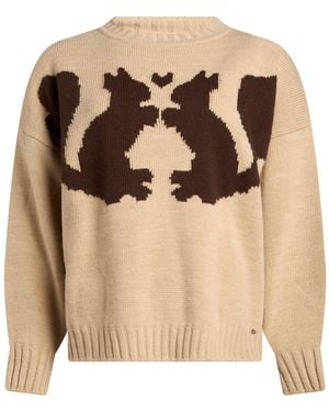 Ottod'Ame Sand Sweater Wool, Acrylic - Brown