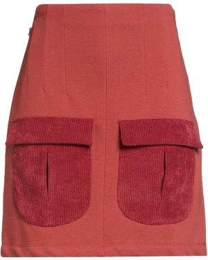 Jijil Brick Mini Skirt Polyester, Polyamide, Elastane - Red