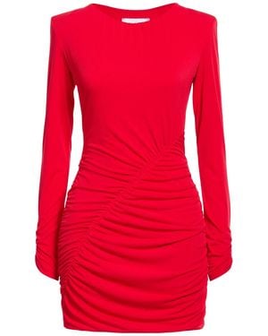 Soallure Mini Dress Polyester, Elastane - Red