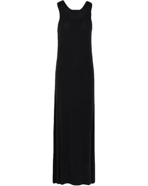 ALAINPAUL Maxi Dress Cupro, Elastane - Black