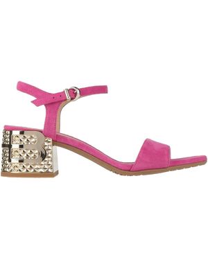 Baldinini Fuchsia Sandals Leather - Pink