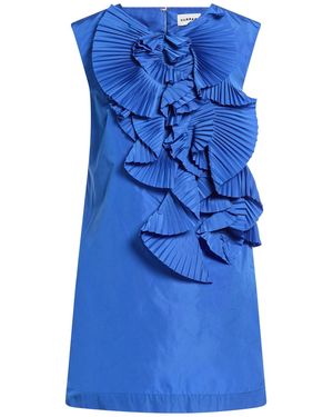 P.A.R.O.S.H. Azure Mini Dress Polyester - Blue
