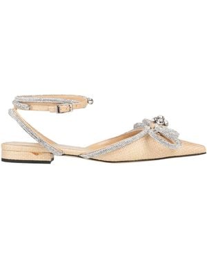 Mach & Mach Ballet Flats Natural Raffia