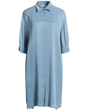 Beatrice B. Slate Midi Dress Cupro - Blue