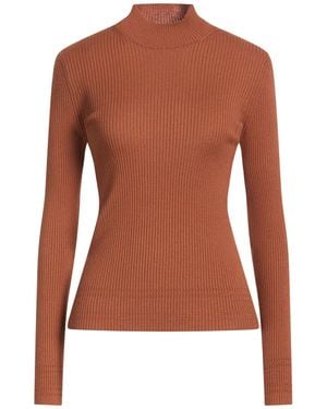 Twinset Turtleneck Viscose, Polyester - Brown