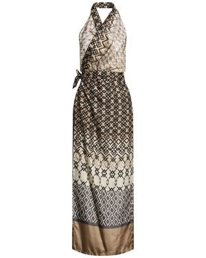 Brunello Cucinelli Maxi Dress Silk - White