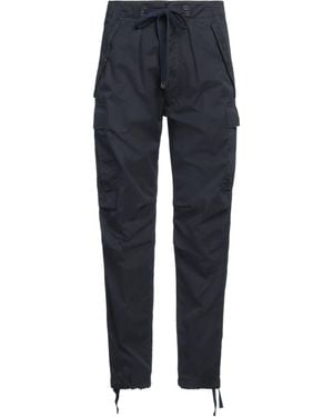 Tom Ford Midnight Trousers Cotton, Calfskin - Blue