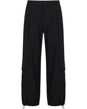 Juun.J Trousers Wool, Polyurethane - Black