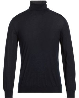 Slowear Midnight Turtleneck Cashmere, Silk - Blue