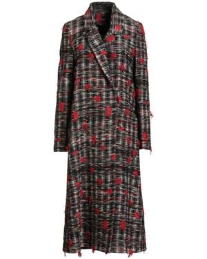 Shirtaporter Coat Virgin Wool, Polyester, Acrylic, Polyamide - Red