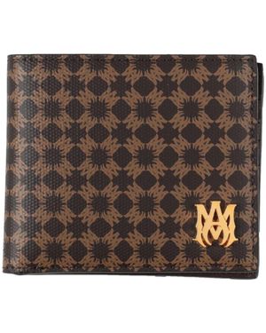 Amiri Wallet Cotton, Linen, Polyurethane - Brown