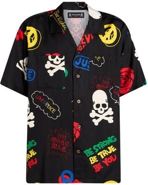 Mastermind Japan Shirt Silk - Black